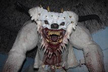 Some kind of demon-sasquatch surprised civilians and Marines at the Panic Attack haunted house in Wilmington N.C. The haunted house is one of North Carolina's largest, and is in close proximity to Marine Corps Base Camp Lejeune and Marine Corps Air Station New River.
