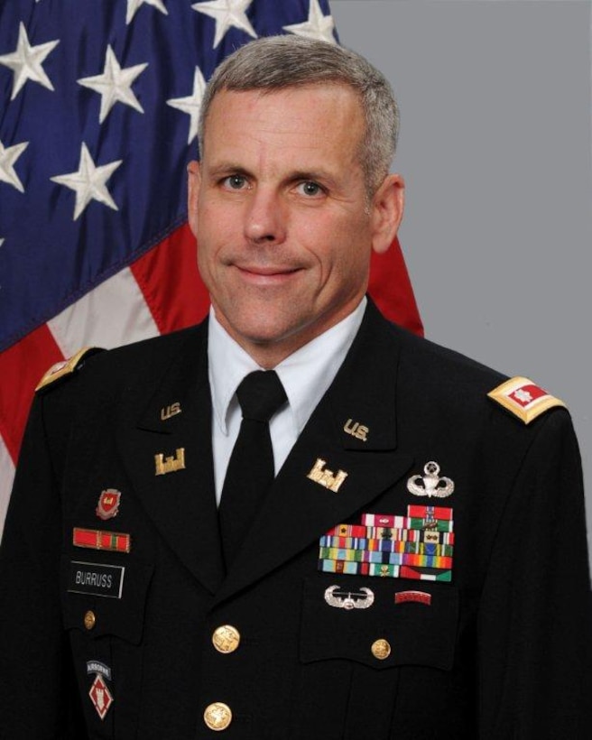 Lt. Col. William Burruss, deputy commander, U.S. Army Engineering and Support Center, Huntsville.