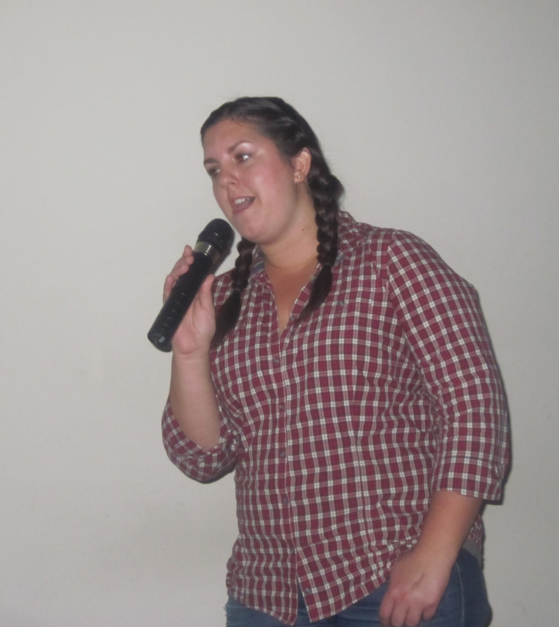 More than 30 people attended the weekly Karaoke singing event Oct. 25, 2013 at the Vulture's Nest recreation center on Bagram Airfield, Afghanistan. (U.S. Air Force photo)