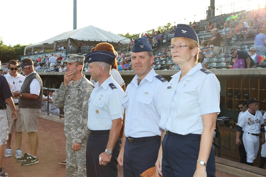 Every year, the Charleston Riverdogs hold three Military Appreciation Nights, allowing active military and civilians to attend a game for free. For the final game, Lt. Col. John Litz through out one of the ceremonial first pitches.