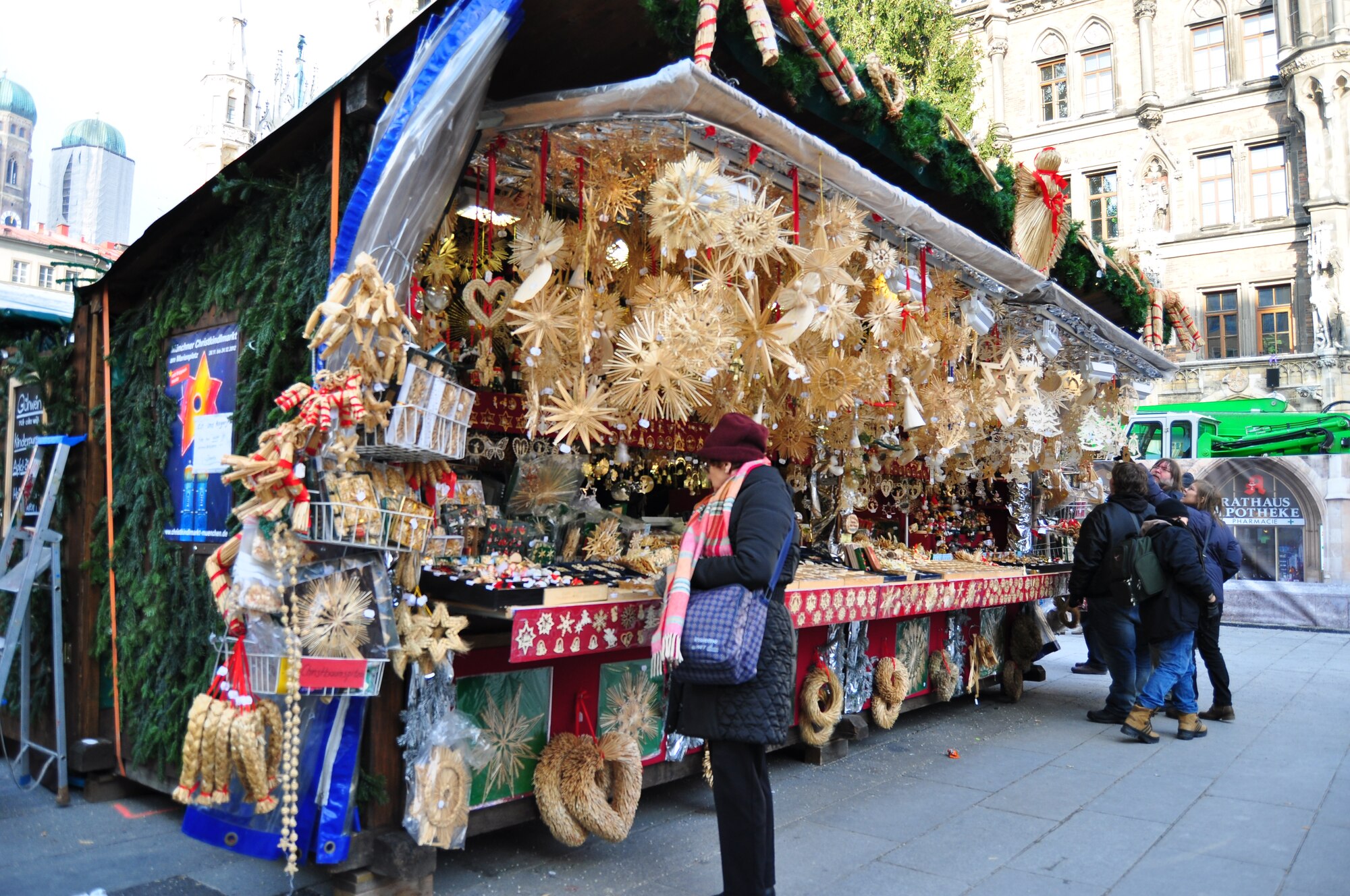 The Munich Christmas market in Germany dates back to the 14th century and is held in the heart of the city center. During the holiday season, Information, Tickets and Travel offers several trips to Christmas markets and festivals all throughout Europe. (U.S. Air Force photo/Staff Sgt. Evelyn Chavez)