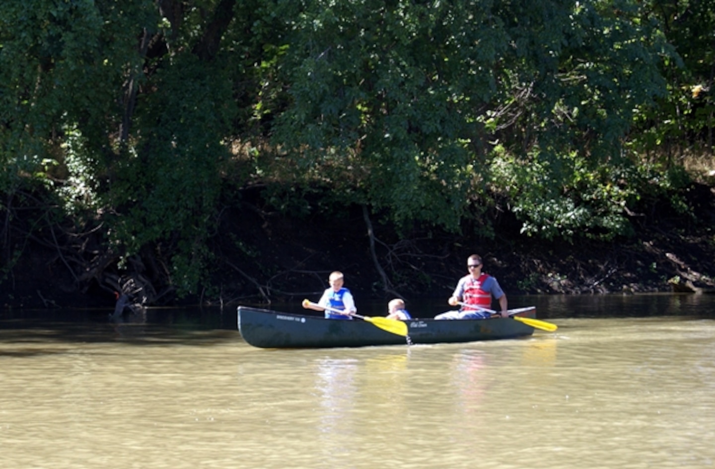 Canoeing is one of many recreational opportunities available at Corps lakes.