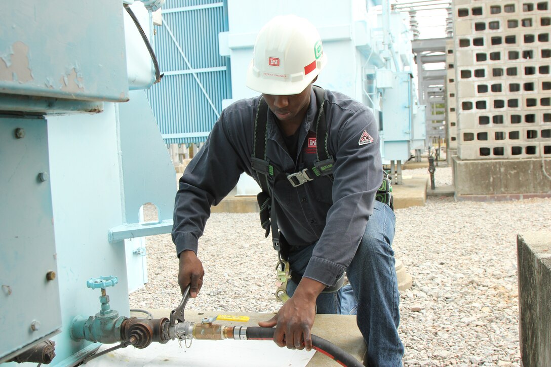 Ed Davis is one of the first two people to complete the Student Career Experience Program with the Charleston District at the St. Stephen Powerhouse.