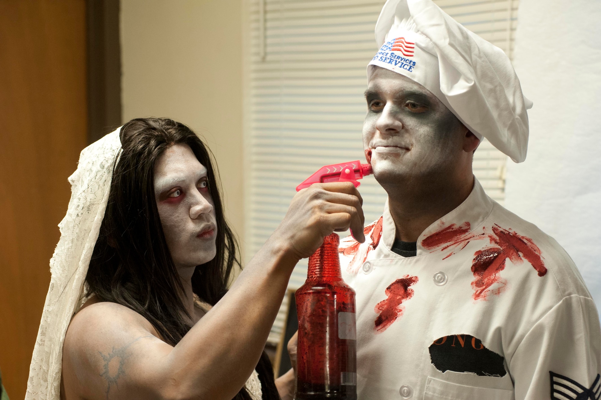 A Haunted House was held on Sheppard, starting Oct. 26 and was sponsored by the Junior Enlisted Team Sheppard organization. It was meant to inspire morale and Halloween spirit across the base. (U.S. Air Force photo by Airman 1st Class Jelani Gibson) 