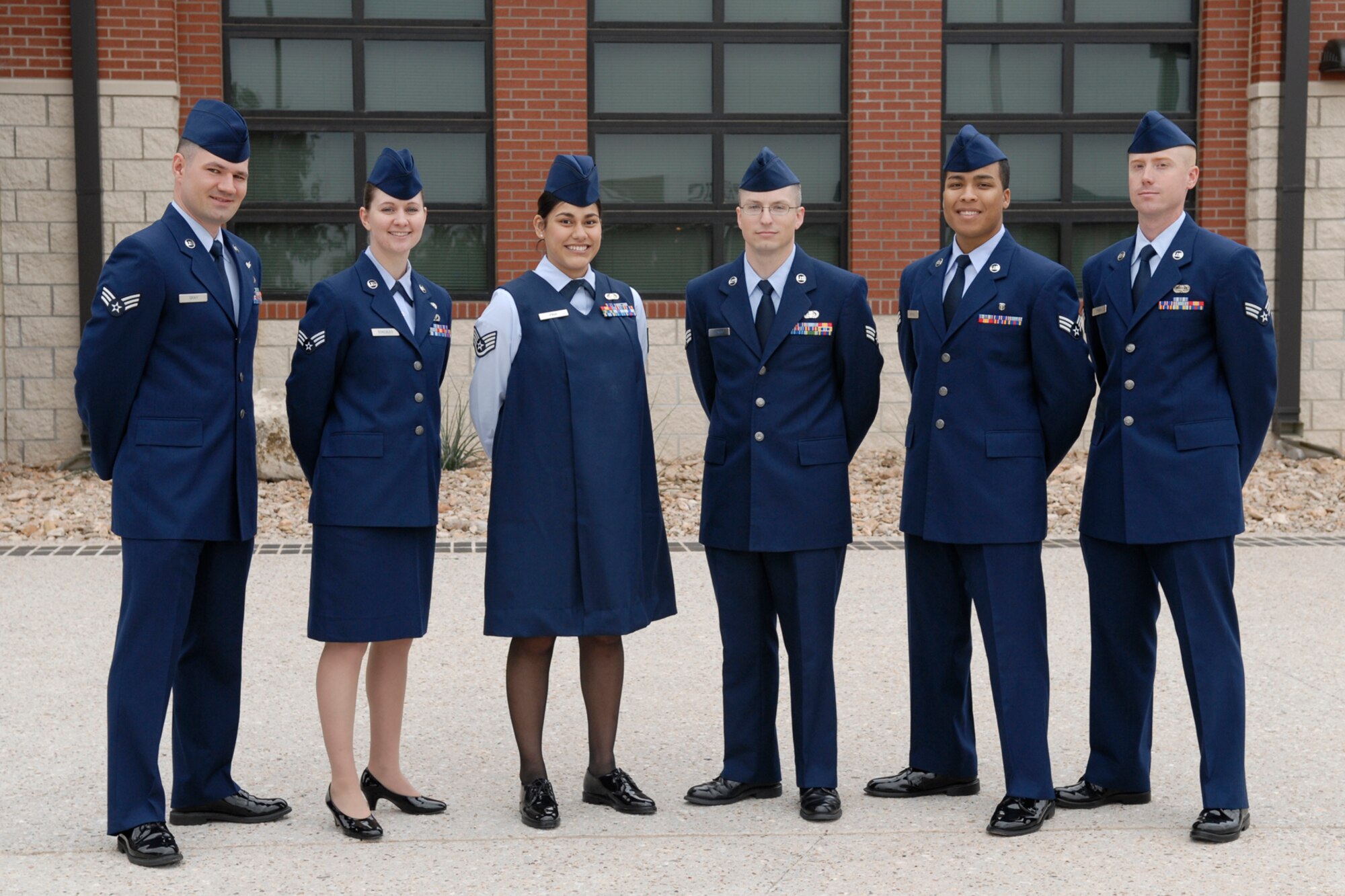 GOODFELLOW AIR FORCE BASE, Texas -- Students from Airman Leadership School class 13-F, Oct. 21. The students graduated Oct. 24. (U.S. Air Force photo/ Lucian Czarnecki)