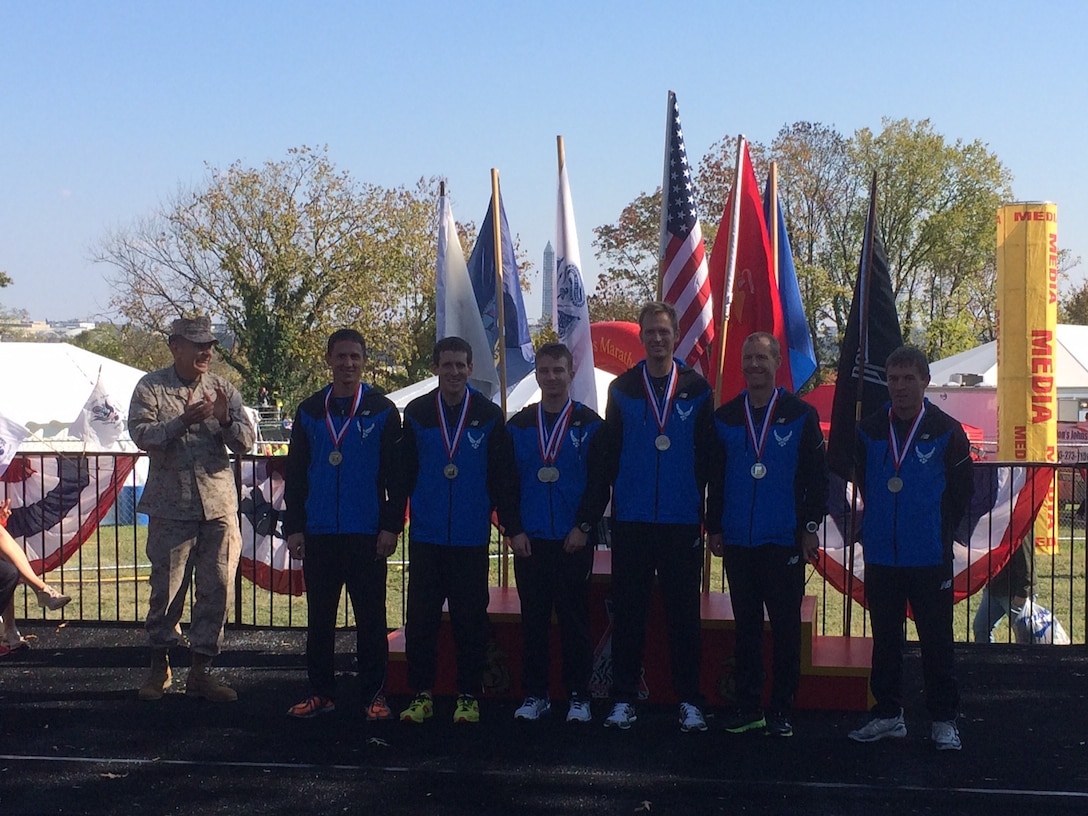 2nd Place – Air Force – 25pts – 10:09:02 Team Time
2 - 1st Lt Timothy Richard – Little Rock AFB, AR - 2:25:57
5 - Capt Benjamin Payne – Hurlburt Field, FL - 2:31:32
6 - Capt Brian Dumm – Ramstein AB, Germany - 2:34:43
12 - Capt Joseph Czabaranek – Eglin AFB, FL - 2:36:50
13 - Lt Col Douglas Wicker – Las Vegas, NV - 2:39:26
21 - Lt Col Mark Cucuzzella – Andrews AFB, MD - 2:42:35
