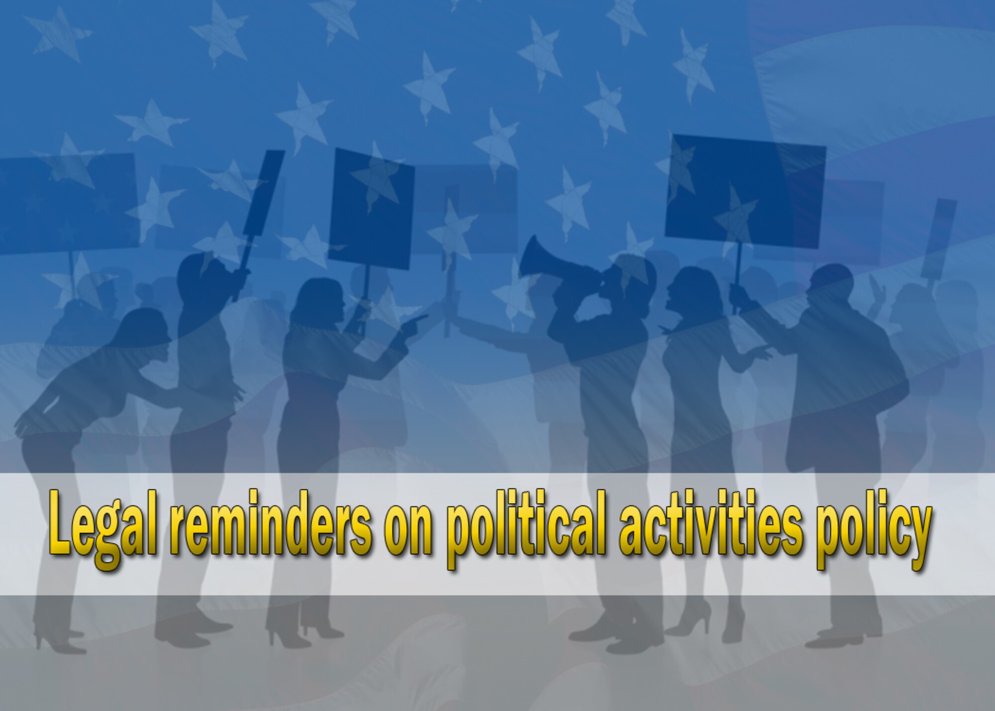 Whether you are a federal employee or member of the U.S. military, there are certain restrictions when deciding to become involved in the political process. DoDD 1344.10 and 5 U.S.C Sections 7321-7326 list the restrictions for military members and federal employees regarding partisan and nonpartisan activities.  (U.S. Air Force Reserve graphic by Michael Dukes)