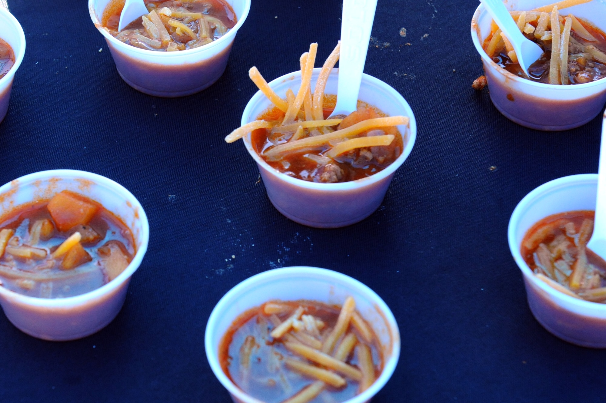 The annual Really Chili Challenge was held in Goldsboro, N.C., Oct. 26, 2013. More than 15 teams, including members of Team Seymour, competed in the best chili and people’s choice categories. (U.S. Air Force photo by Airman 1st Class Aaron J. Jenne/Released)
