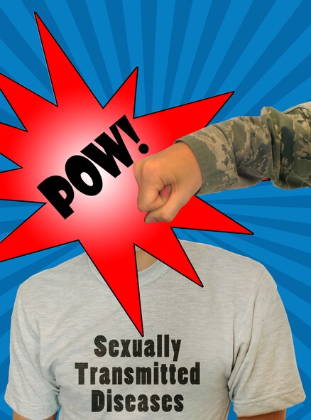 Public health specialists at the 4th Aerospace Medicine Squadron work daily to get a leg up in the fight against sexually transmitted diseases and infections by acting as consultants on disease prevention, education and control programs. If a Department of Defense card holder thinks they may have contracted an STD or STI, they should contact 4th AMDS Public Health specialists at (919) 722-1172 to be tested and, if need be, treated. (U.S. Air Force photo illustration by Senior Airman Aubrey White)