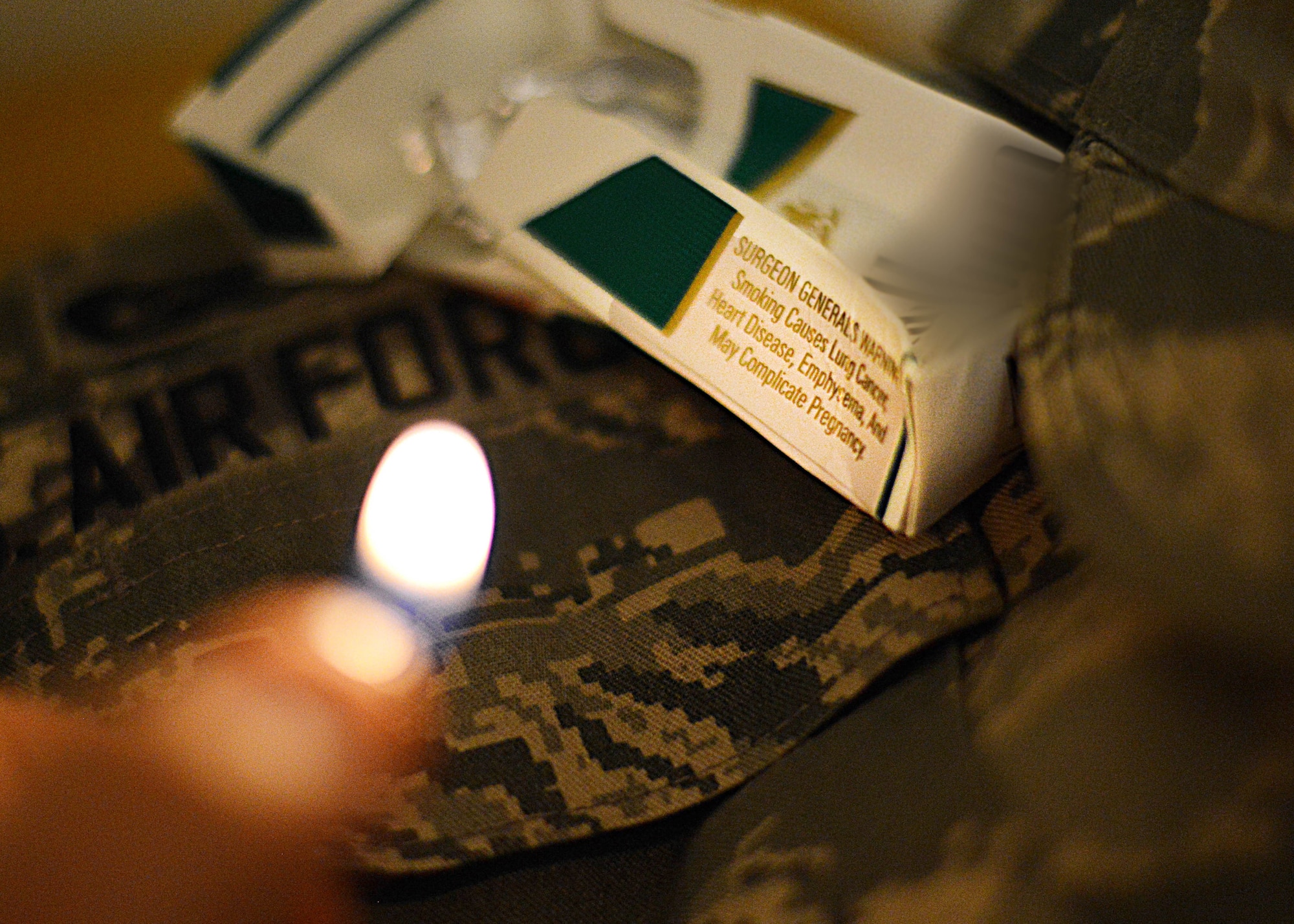 The American Cancer Association’s Fresh Start program, ran at the Health and Wellness Center, advises that identifying triggers and overcoming them is an important aspect of staying smoke free.  Triggers are the moods, feelings, places or things you do in your daily life that ignite your desire to smoke. (U.S. Air Force photo/Airman Ryan Conroy) 