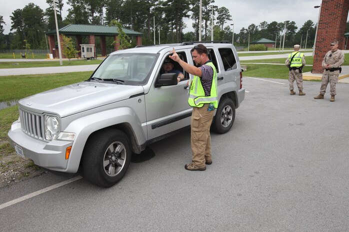 The air station Mission Assurance team and security officers conducted their annual training exercise by acting out a mock scenario and assessing how the personnel responded, to expose any weakness in the air stations’ security.
