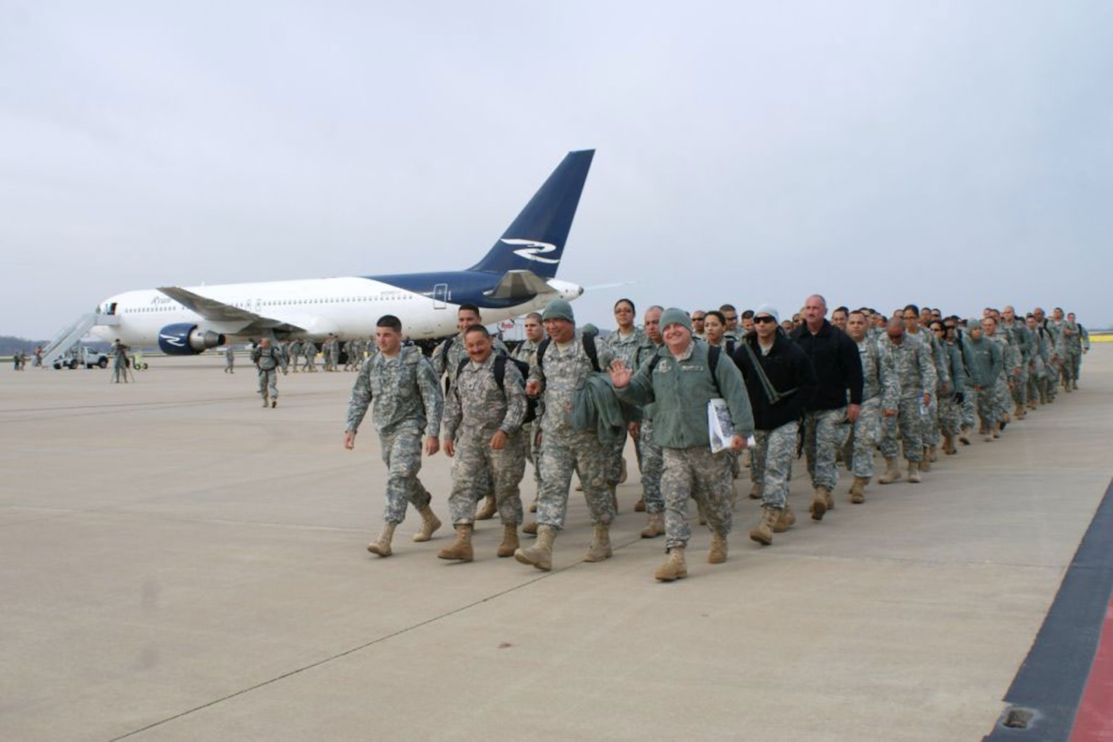 Nearly 200 Puerto Rico National Guard members arrived at Rosecrans Air National Guard in St. Joseph to support the national-level Vigilant Guard earthquake exercise.