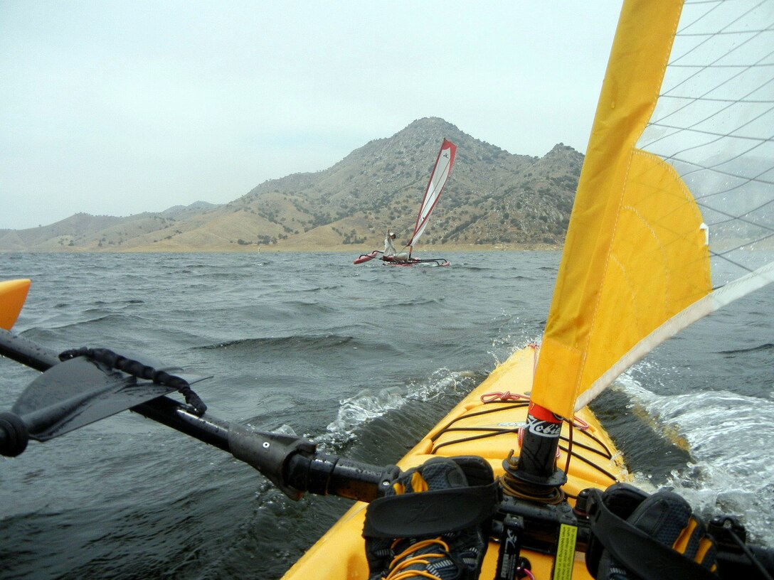 Springtime sailing is speedy on Lake Kaweah, Calif., as seen in this shot from May 16, 2013.