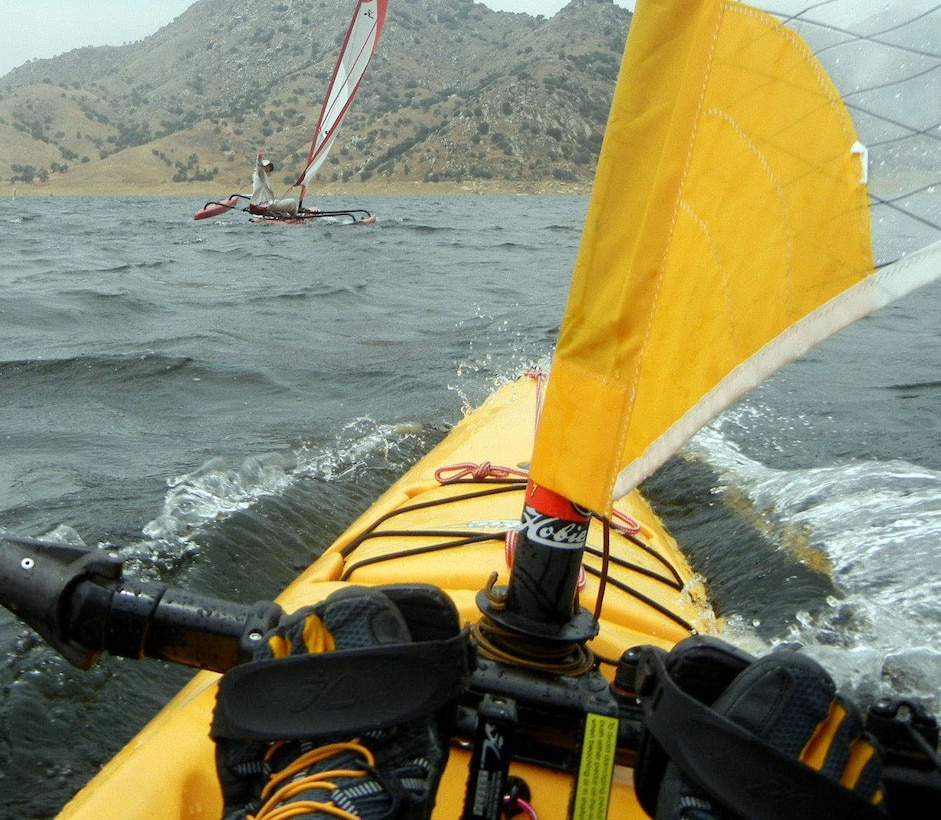 Springtime sailing is speedy on Lake Kaweah, Calif., as seen in this shot from May 16, 2013.