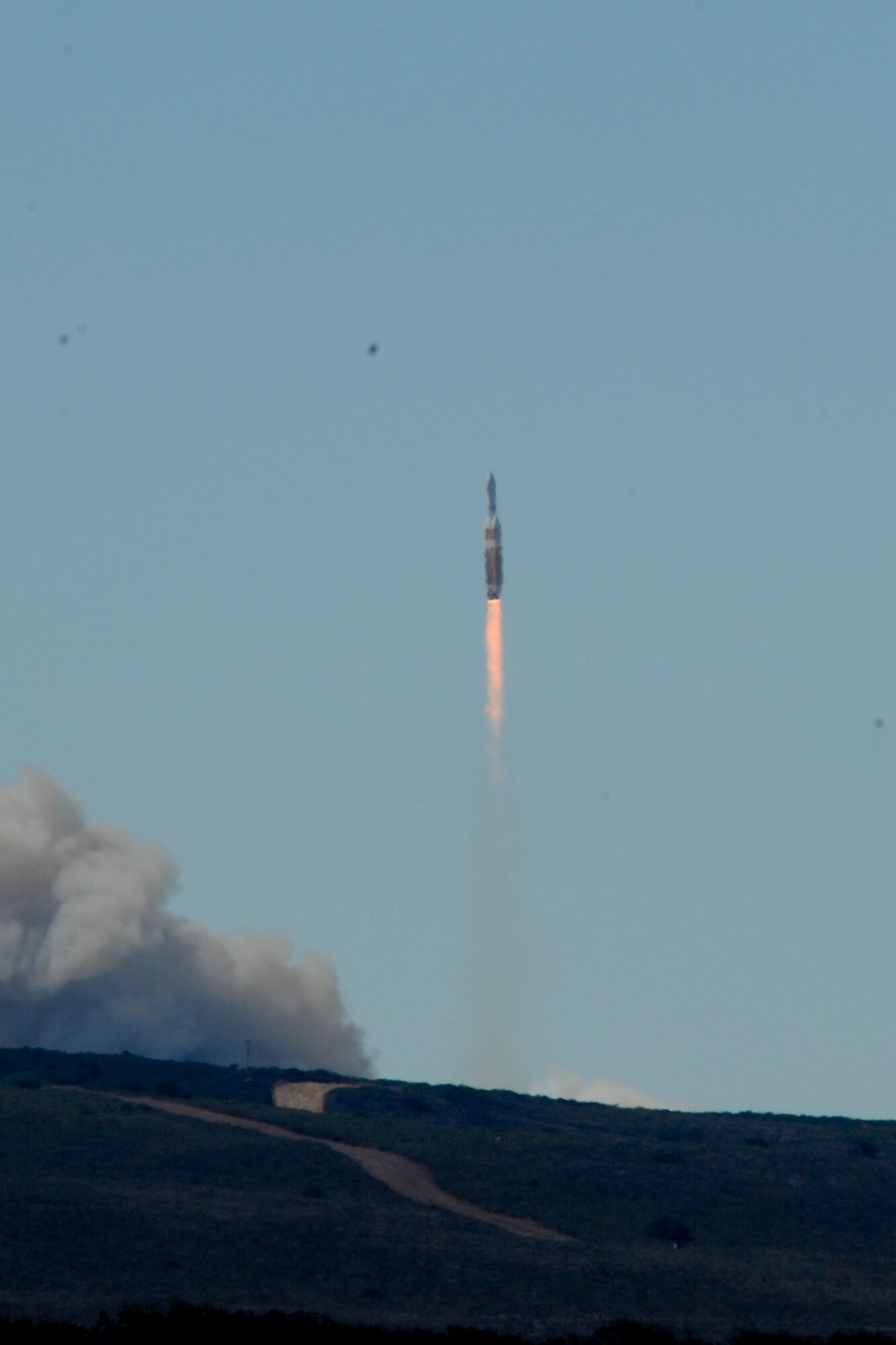 VANDENBERG AIR FORCE BASE, Calif. – A United Launch Alliance Delta IV-Heavy rocket carrying a National Reconnaissance Office payload launched by team Vandenberg from Space Launch Complex-6 here Wednesday at 11:03 am PST. This was the second Delta IV-Heavy for Vandenberg, with the first launch occurring Jan. 20, 2011 and is the largest rocket ever to launch from the West Coast of the United States. (U.S. Air Force photo by Airman Yvonne Morales/Released)