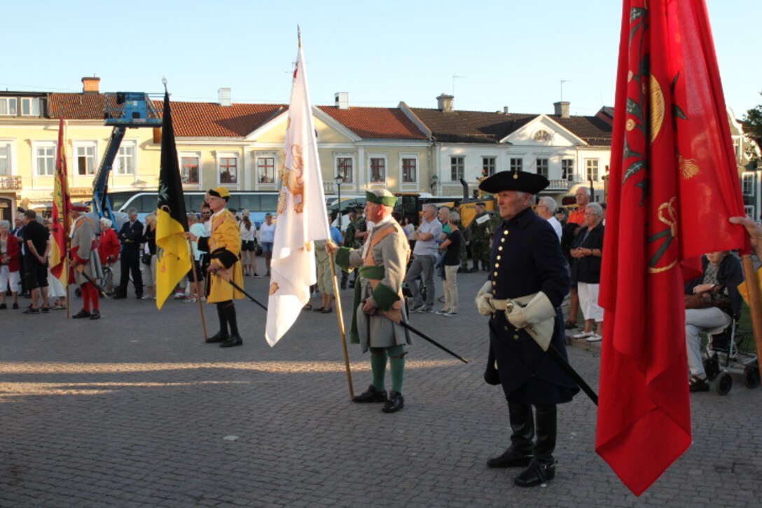 Opening Ceremony of the 2013 CISM World Orienteering Military Championship in downtown Eksjo, Sweden