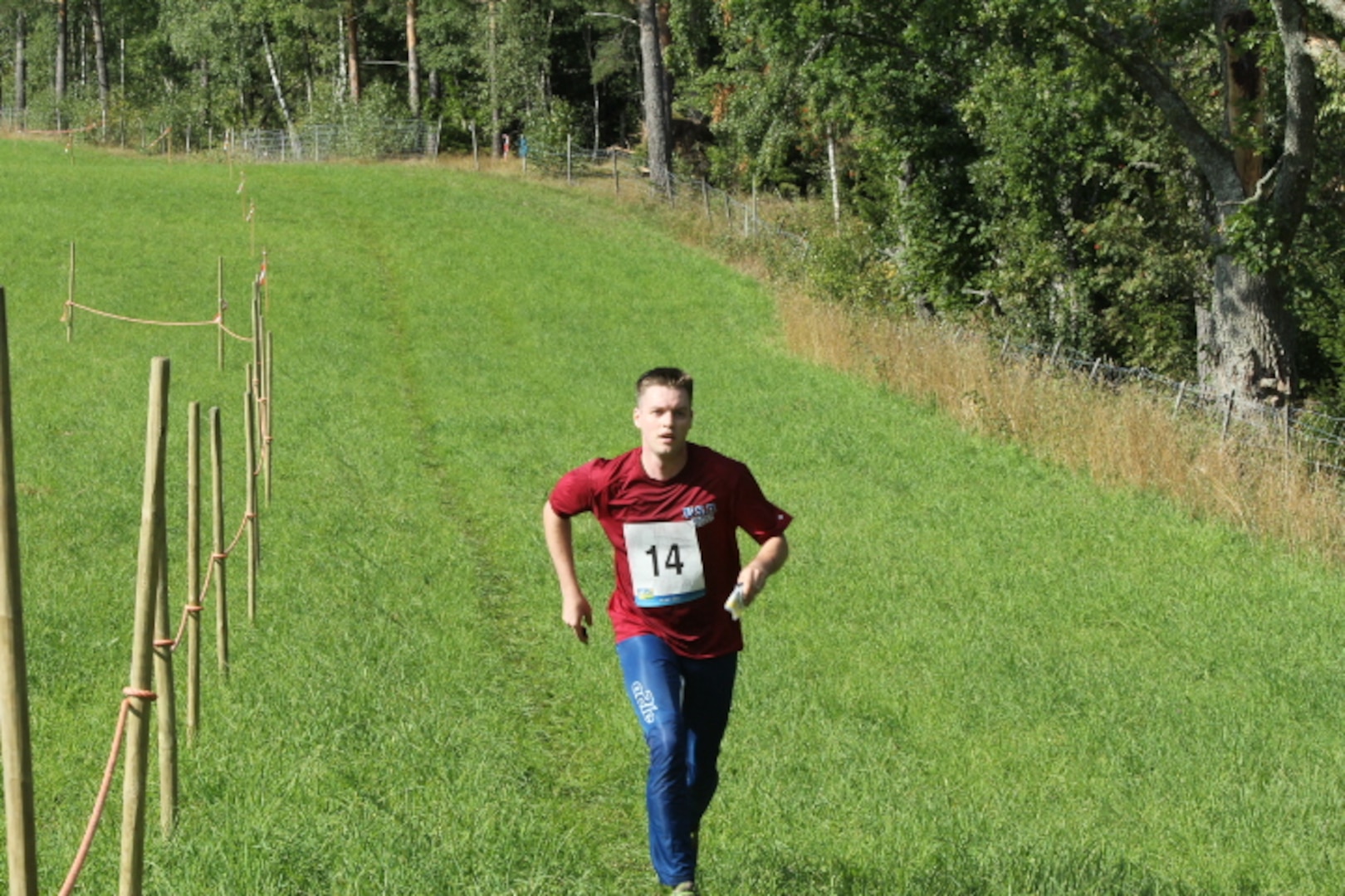 Maj Joseph Burkhead (USAF) at the 2013 CISM World Orienteering Military Championship hosted by the Swedish Armed Forces in Eksjo, Sweden from 26 August to 1 September.