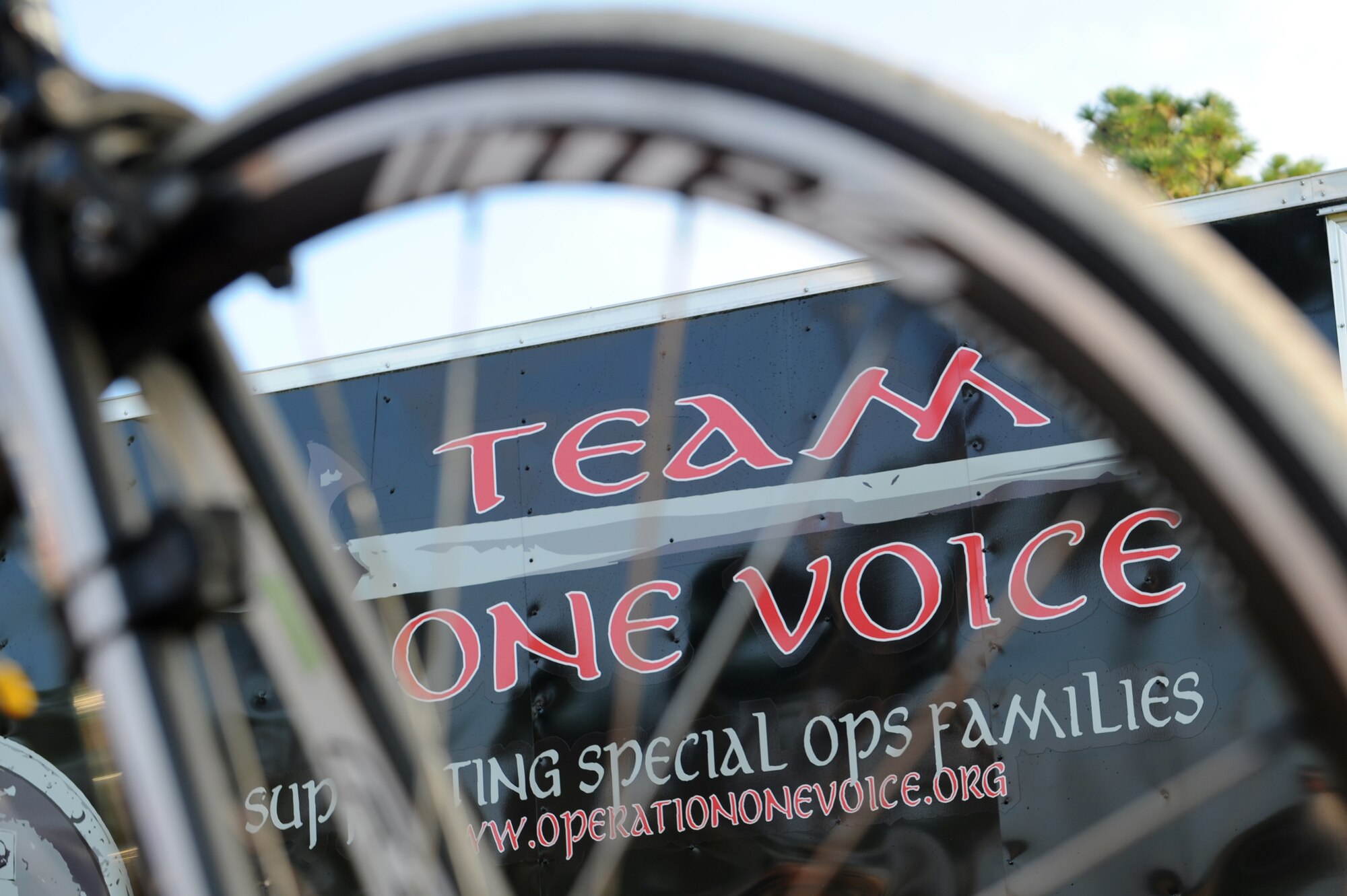 Operation One Voice kicked off the 7th Annual Honor Ride celebrating the sacrifices made in the line of duty by Master Sgt. Joseph Deslauriers, explosive ordnance disposal technician of 1st Special Operations Civil Engineer Squadron, at Hurlburt Field, Fla., Sept. 4, 2013. (U.S. Air Force photo/Staff Sgt. Eboni Reams)