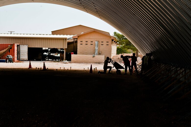 Red Horse Builds K Span For 58th Rescue Squadron Nellis Air Force Base News