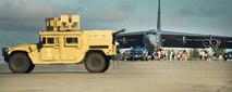 Airmen from the 23rd Bomb Squadron, 5th Maintenance Group and other units throughout Minot Air Force Base returned home, Sept. 1, from a deployment to Andersen AFB, Guam.  Their five-month deployment to Andersen AFB was in direct support of U.S. Pacific Command’s Continuous Bomber Presence designed to enhance security in the Asia-Pacific region by providing prudent deterrent capability. (U.S. Air Force photo Senior Airman Brittany Y. Auld)