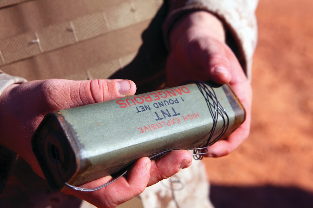 Combat engineers completed a demolitions training evolution employing several types of explosives like C-4, dynamite, TNT, Bangalore torpedoes and various shaped charges Aug. 27-29 at a demo range in the Central Training Area.