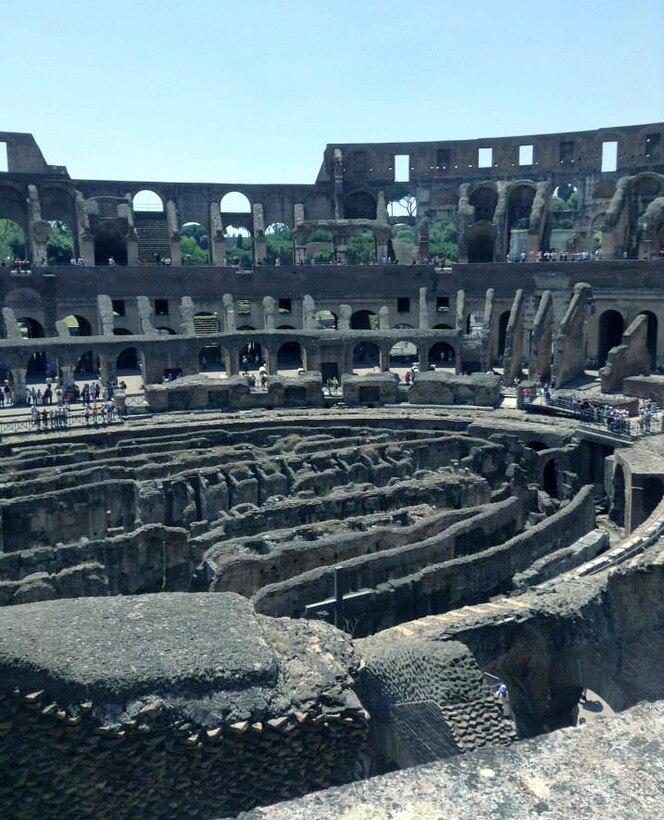 Also known as Flavian Amphitheater, the Colosseum is not only the largest amphitheater in the Roman Empire, but the world. The Colosseum is also one of the wonders of the world and is Rome’s most visited destination.  (U.S. Air Force photo/ Senior Airman Michael Battles)