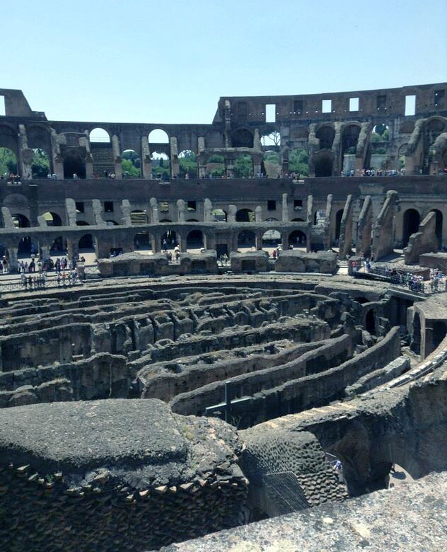 Also known as Flavian Amphitheater, the Colosseum is not only the largest amphitheater in the Roman Empire, but the world. The Colosseum is also one of the wonders of the world and is Rome’s most visited destination.  (U.S. Air Force photo/ Senior Airman Michael Battles)