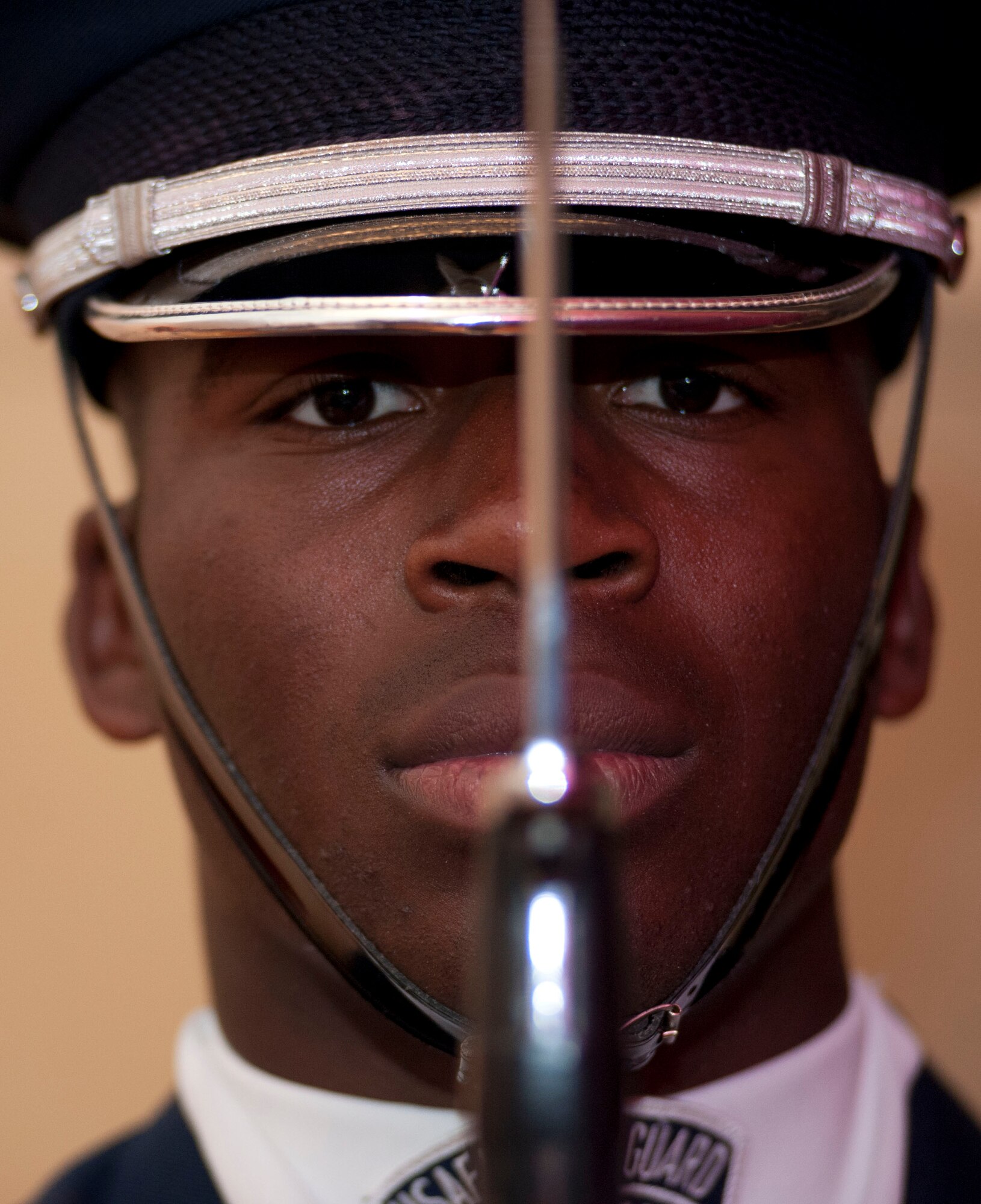 Staff Sgt. Jimmie Pryor, a U.S. Air Force Honor Guard drill team trainer, helps make sure other members conduct drill procedures correctly and are prepared the day of performance. The U.S. Air Force Honor Guard’s main objective is to recruit, retain and inspire Airmen. (U.S. Air Force photo by Airman 1st Class Jelani Gibson) 