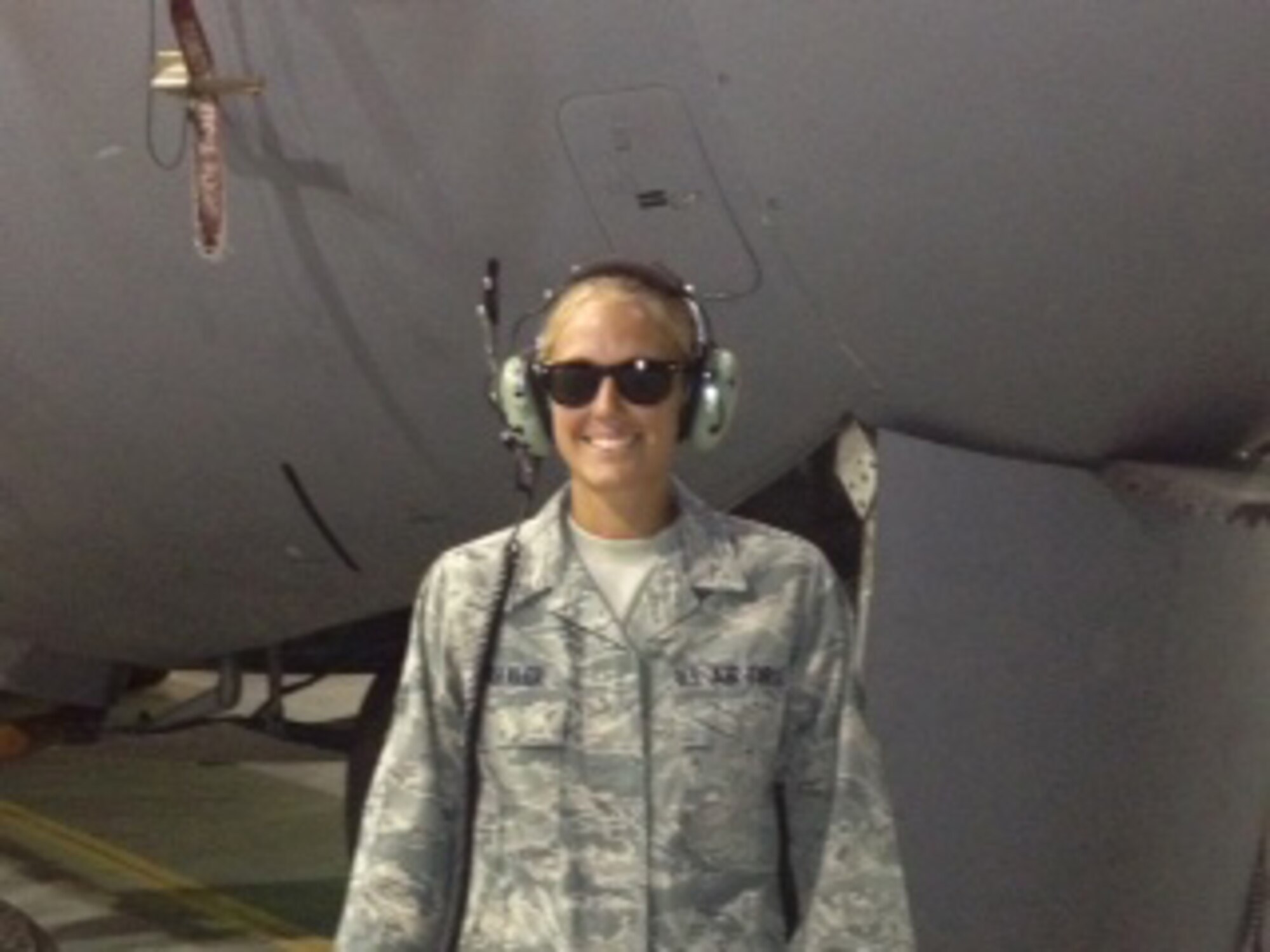 Senior Airman Kelsey Traxler is a C-130 aerospace maintenance journeyman with the 386th Expeditionary Aircraft Maintenance Squadron, undisclosed location, Southwest Asia. As a maintainer, she ensures the aircraft are inspected, serviced, and maintained for mission ready status at all times.  Traxler is on her first deployment and is learning a lot.  She has been selected by her leadership as this week's Rock Solid Warrior.  Traxler is deployed from the 107th Maintenance Group, Air Reserve Station Niagara Falls, N.Y.  (Courtesy photo)