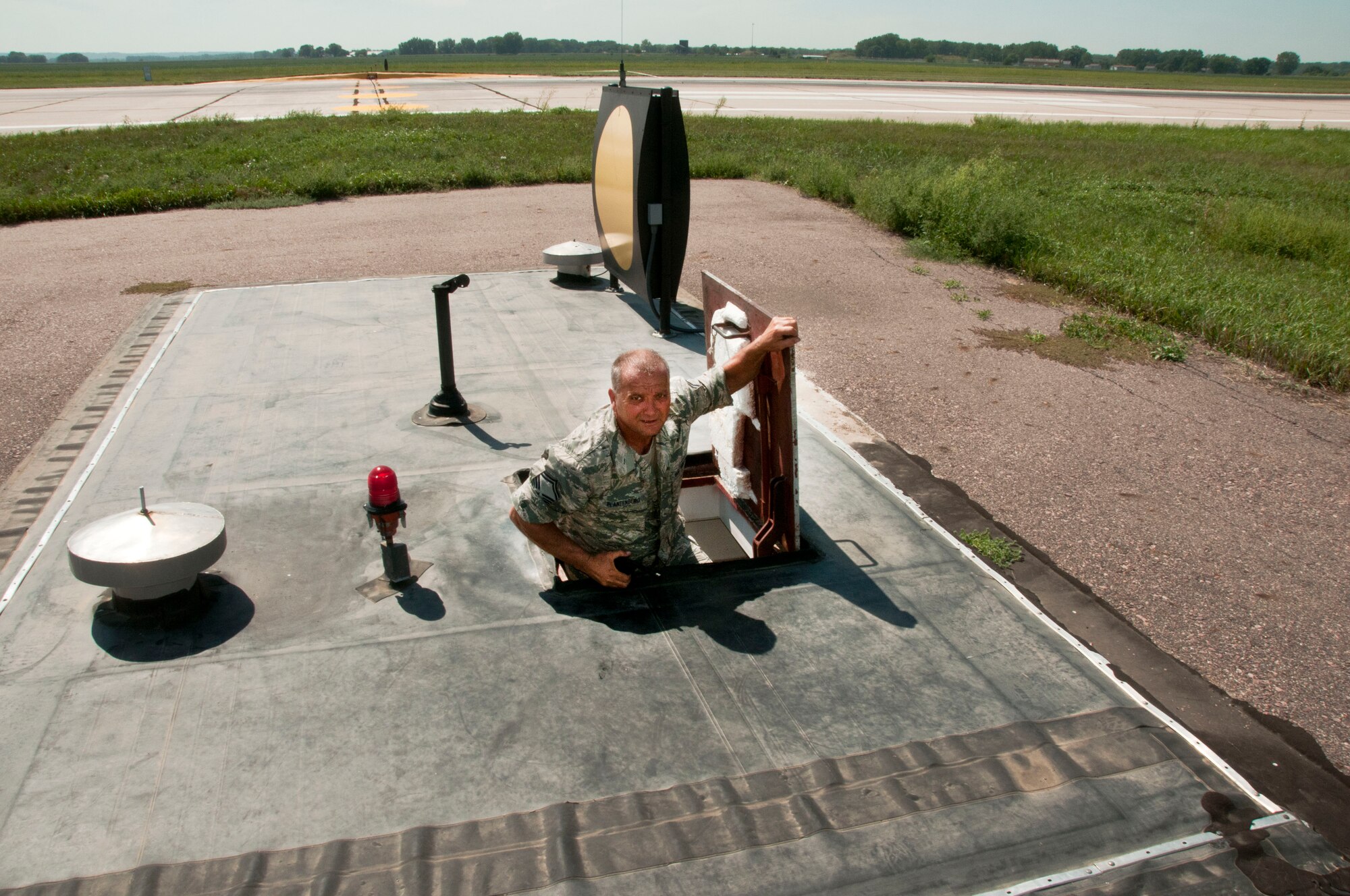 Senior Master Sgt. Norman Platenberg with the 185 Air Refueling Wing (ARW), completes one of his final jobs as a member of the 185th, Wednesday, August 28, 2013.  SMSgt retires from the 185th this year as one of the last Vietnam Era Veterans from the 185th ARW.
Air National Guard photo by: TSgt Oscar Sanchez (Released)
