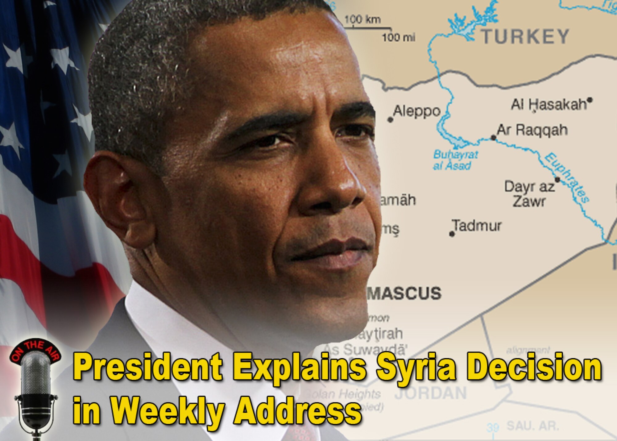 President Barack Obama today used his weekly address to explain his decisions to take military action against Bashar Assad's regime in Syria for using chemical weapons against its own people and to seek congressional approval for that action.
