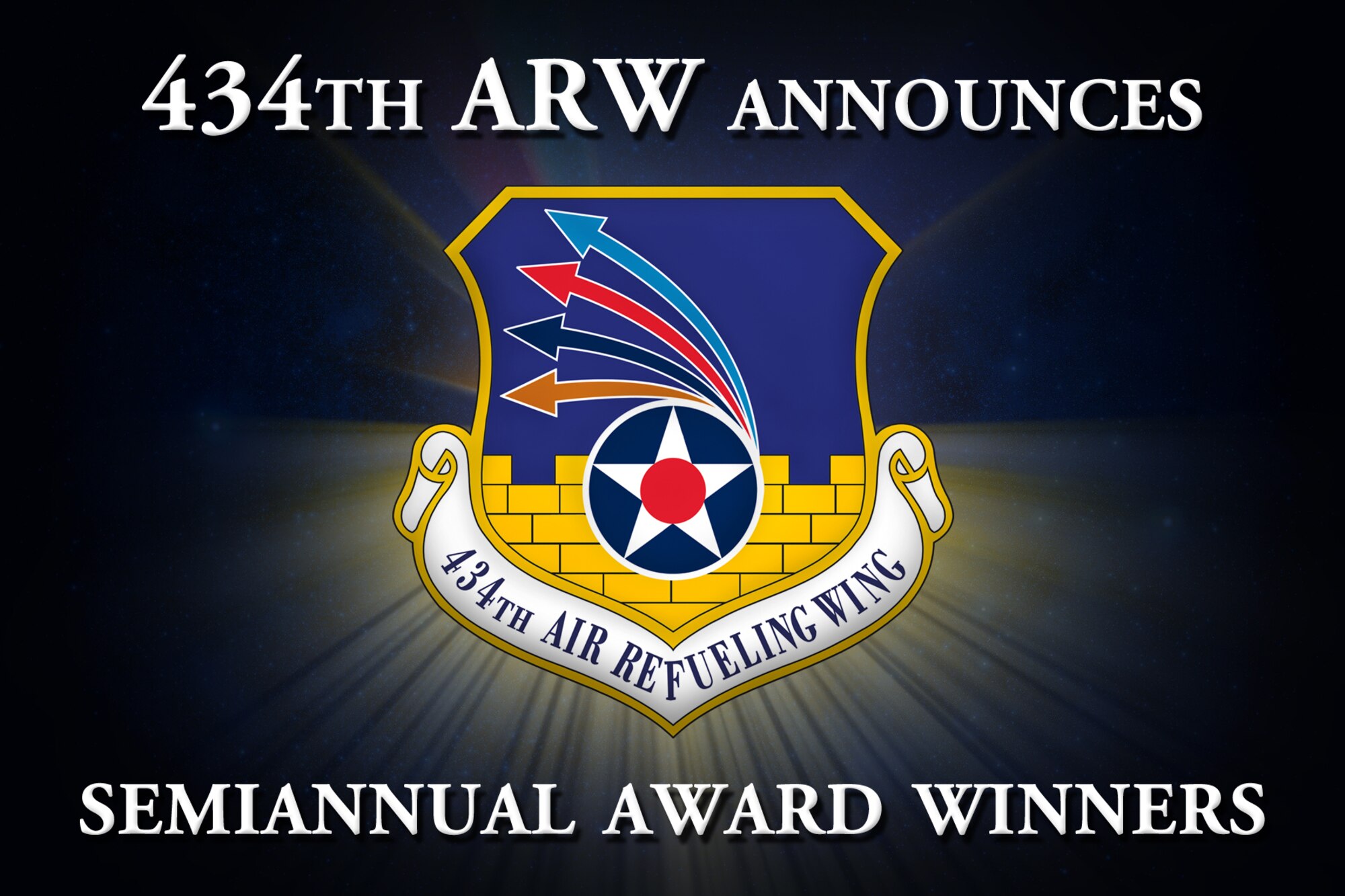 The 434th Air Refueling Wing at Grissom Air Reserve Base, Ind., recently announced its semiannual award winners. Twice a year Grissom recognizes the best of the best with this award program. (U.S. Air Force graphic/Tech. Sgt. Mark R. W. Orders-Woempner) 
