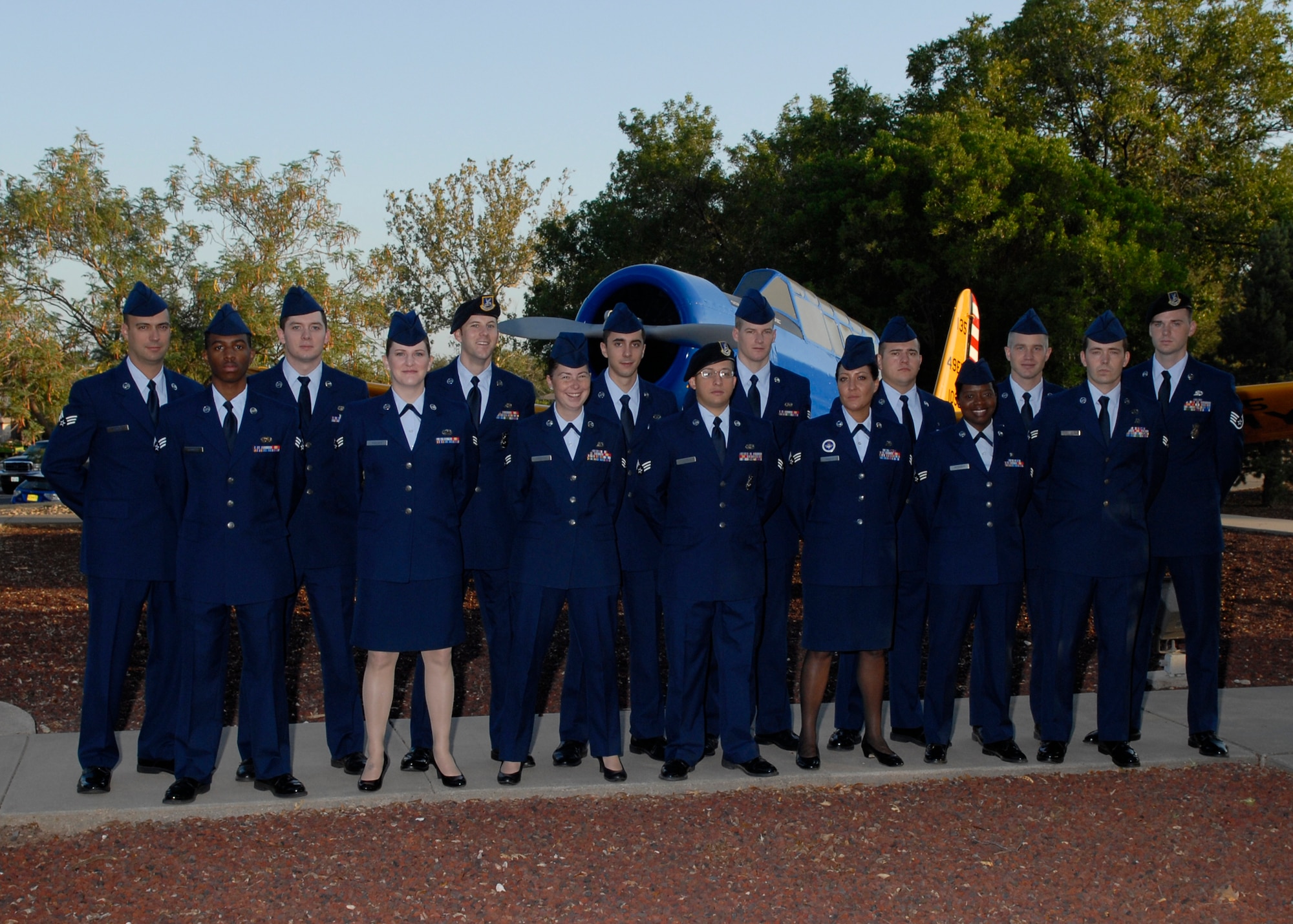 GOODFELLOW AIR FORCE BASE, Texas -- Students from Airman Leadership School class 13-E, Aug. 22. The students graduated Sept. 4. (U.S. Air Force photo by Lucian Czarnecki)