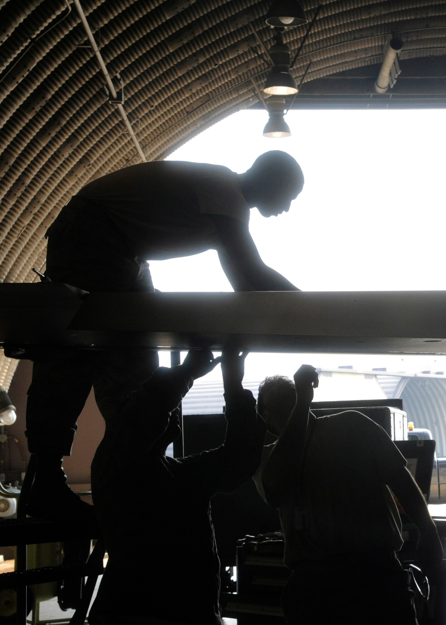 Maintainers from the 8th Aircraft Maintenance Squadron at Kunsan Air Base, Republic of Korea work on an F-16’s weapons system Aug. 28, 2013. Maintaining the F-16’s weapons system is one way maintainers ensure the Wolf Pack is always ready to take the fight North. (U.S. Air Force photo by Staff Sgt. Jessica Haas/Released)

