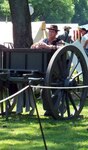 Maryland Army National Guard Staff Sgt. Mark Pheabus, pictured portraying a Confederate gun crew ammunition carrier at a Civil War reenactment in Westminster, Md., will participate in the 150th anniversary of the Battle of Antietam this weekend.