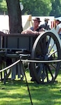 Maryland Army National Guard Staff Sgt. Mark Pheabus, pictured portraying a Confederate gun crew ammunition carrier at a Civil War reenactment in Westminster, Md., will participate in the 150th anniversary of the Battle of Antietam this weekend.