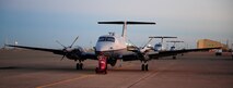 A fleet of MC-12W Liberty aircraft rest on the flightline during the morning of Sep. 4, 2013, at Beale Air Force Base, Calif. The MC12-W provides intelligence, surveillance and reconnaissance directly to ground forces. (U.S. Air Force photo by Airman 1st Class Bobby Cummings/Released)