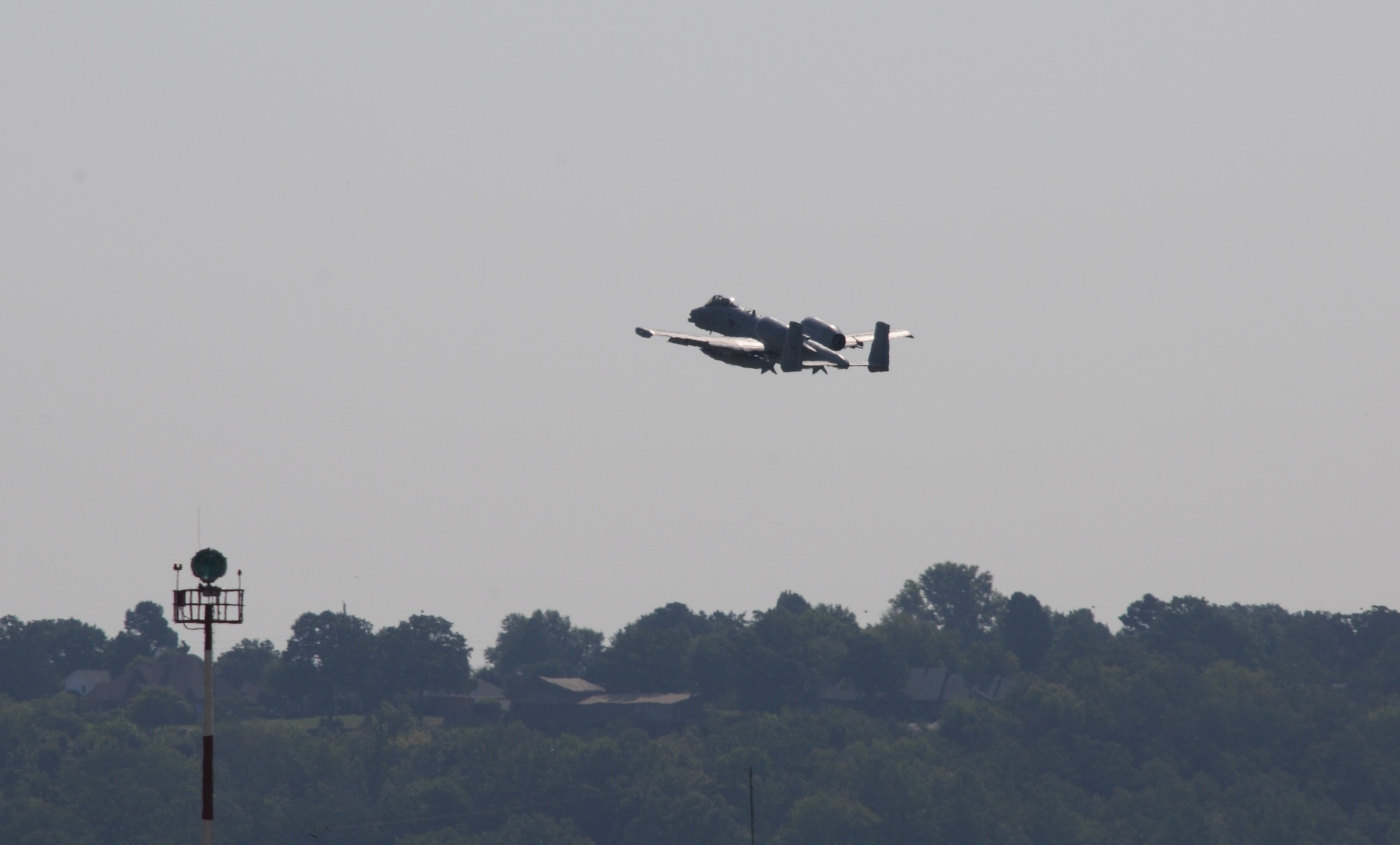 A 188th Fighter Wing A-10C Thunderbolt II “Warthog” takes off at Ebbing Air National Guard Base in Fort Smith, Ark. Sept. 10. The pilot, a member of Moody Air Force Base’s 75th Fighter Squadron, flew Tail No. A0644 back to Georgia, signaling the beginning of the end for the 188th’s fighter mission. The 188th will lose two Warthogs a month until the last two leave in June 2014. The 188th is in the beginning stages of converting from A-10s to an Intelligence and remotely piloted aircraft mission. The mission, which will feature the MQ-9 Reaper, will also boast the Air National Guard’s only space-focused targeting squadron. (U.S. Air National Guard photo by Maj. Heath Allen/188th Fighter Wing Public Affairs)
