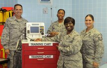 The 5th Medical Group’s Education and Training Office provides a broad range of training opportunities to include simulation training on advanced medical procedures and access to lectures on the newest innovations in medical care. This knowledge allows the more than 300 members assigned to the Medical Group to remain proficient in their jobs and provide superior medical care downrange, as well as exceptional patient care to the men and women of the 5th Bomb Wing and 91st Missile Wing.  Additionally, the team supports readiness and wing safety initiatives through management of the Cardiopulmonary Resuscitation Program. The ultimate focus is to fulfill continuing education and promote job proficiency among medical staff. (Photo courtesy of the Command Chief’s Office)