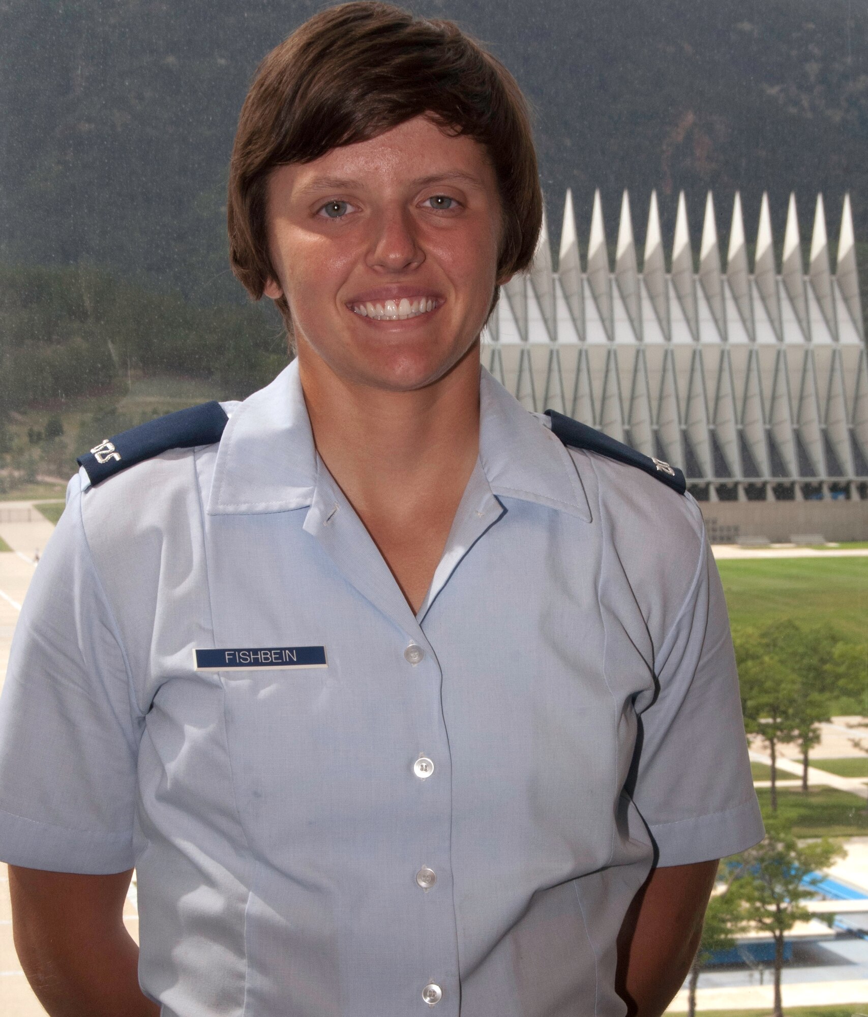 Cadet 4th Class Sara Fishbein was selected as the Civil Air Patrol's cadet of the year for 2012. Fishbein, a native of Dayton, Ohio, said she found out she'd won the nationwide award during Basic Cadet Training. (U.S. Air Force photo/Don Branum)
