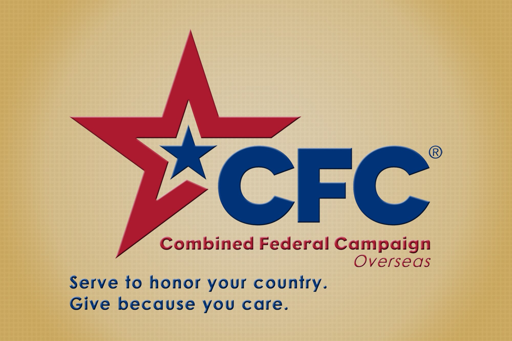 The 2013 Combined Federal Campaign-Overseas kicks off at the 379th Air Expeditionary Wing in Southwest Asia, Sept. 16 and runs through Nov. 15, 2013. This year, the 379th AEW’s campaign goal is $155,000. This year’s campaign theme is “Serve to honor your country, give because you care.” (U.S. Air Force graphic/Staff Sgt. Benjamin W. Stratton)