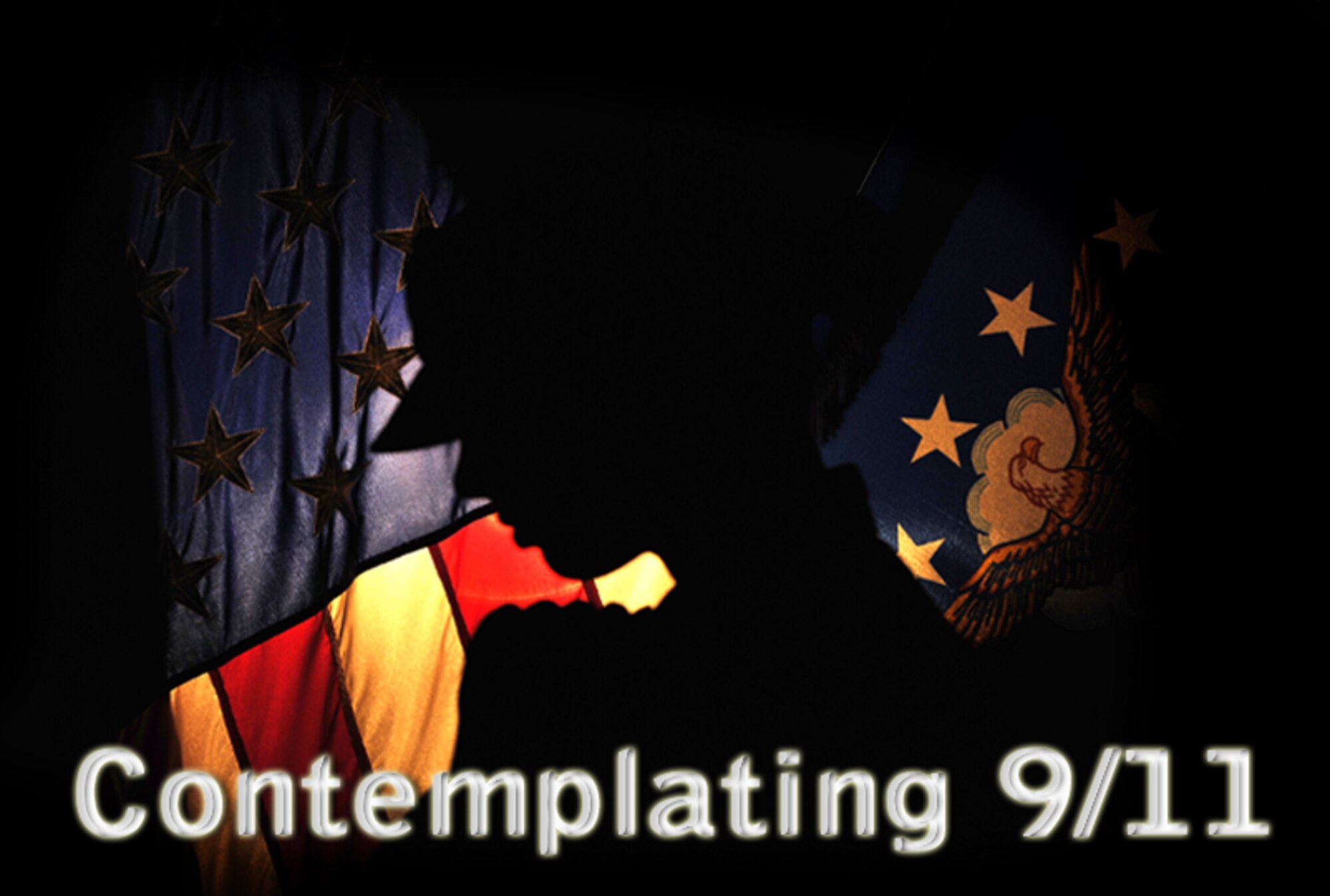 In remembrance of lives lost, families shattered and the service men and women who continue to fight for the safety and security of our nation, Cannon Air Force Base, N.M., has paused to contemplate and vow to never forget 9/11. (U.S. Air Force photo illustration/Desiree Ann Montenegro) 
