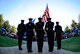Members of the Air Combat Command Honor Guard post colors at the September 11 Memorial Ceremony Sept. 11, 2013 in Hampton, Va. The death toll of the attacks was 2,997 people, including the 19 hijackers. The majority of casualties were civilians, including more than 70 foreign nationals. (U.S. Air Force Photo/Sachel Seabrook)

