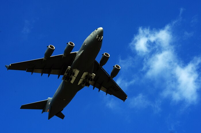 Joint Base Charleston received the last U.S. Air Force C-17 Globemaster III, P-223, during a delivery ceremony Sept. 12, 2013, on the flight line at Joint Base Charleston - Air Base, S.C. This historical event comes more than 20 years after the 437th Airlift Wing and the 315th Airlift Wing took delivery of the very first C-17 to enter the Air Force inventory June 14, 1993 and marks the successful completion of C-17 production for the U.S. Air Force. (U.S. Air Force photo/ Airman 1st Class Chacarra Neal)