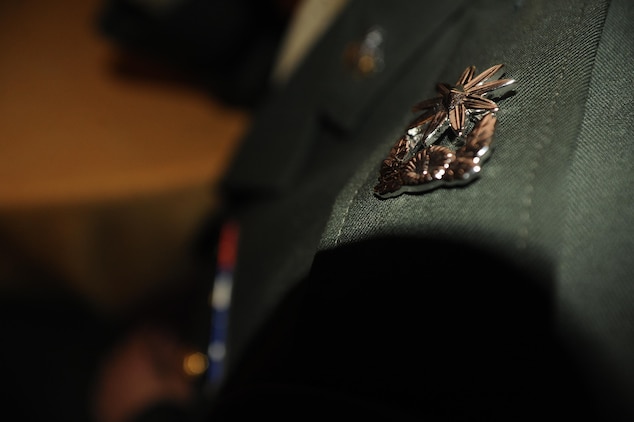 A major from the Republic of  Korea Marine Corps at the Marine Corps University banquet. The banquet is held to offer the international officer’s time to relax during their training, while at MCU. 
