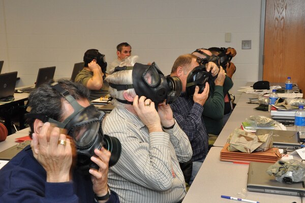 The USACE Deployment Center prepared civilians for deployment to support combat, stability and disaster recovery operations.  Its instructors led a specified training program including first aid and gas mask training