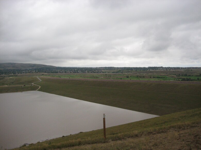 Bear Creek Lake, located on Bear Creek Dam on the southwest edge of suburban Lakewood, Colo., continues to receive inflows from the ongoing rainfall and runoff. At 4 a.m., Sept. 15, the reservoir pool elevation surpassed its previous record elevation of 5587.1 feet, which occurred in 1995. The reservoir pool elevation at midnight, Sept. 16, was 5593.2 feet.