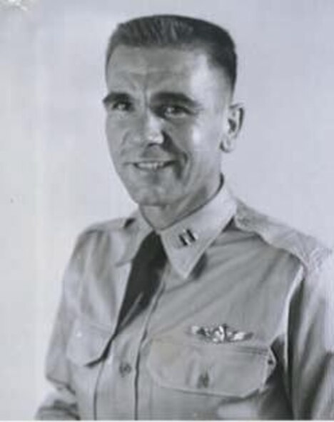 Lt. Col. Barney Dobbs, (shown here in 1950 while assigned to the 3rd Bomb Group, 8th Bomb Squadron, Kunsan Air Base, Republic of Korea) was a B-26 pilot assigned to fly single-ship night missions during the Korean War. His aircraft was shot down on his 26th mission and he was captured, spending 19 months in captivity before being released Sept. 15, 1953. (Courtesy photo)