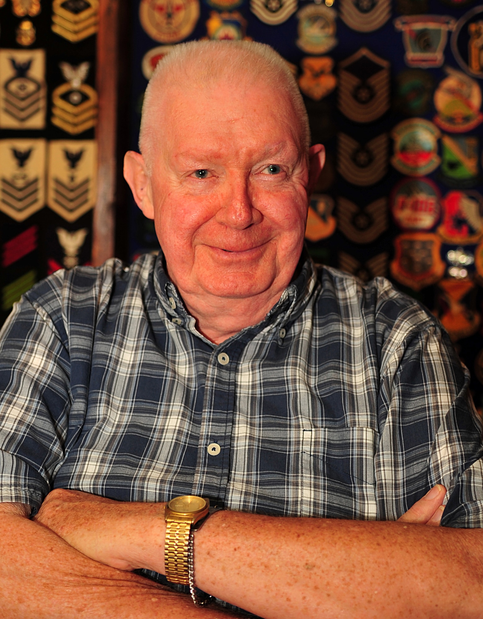 Retired U.S. Air Force Master Sgt. Ike Ikuss was a Vietnam War veteran before retiring at Langley Air Force Base, Va., and taking up the role of quartermaster at the Veterans of Foreign Wars Post 3219, Hampton. During Ikuss’ tour in Vietnam, his base was attacked by communist forces in what would later be called the Tet Offensive. (U.S. Air Force photo by Staff Sgt. Jarad A. Denton/Released)