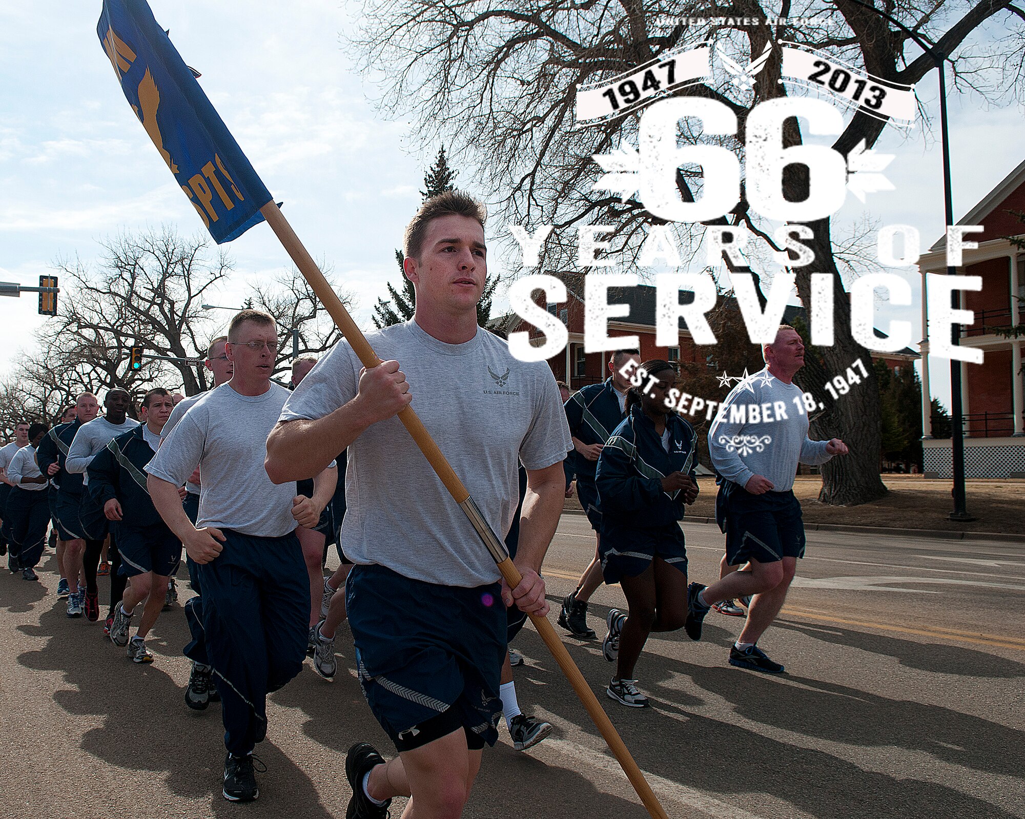 Air Force 66th Birthday (Photo by R.J. Oriez, Graphic by J. Luke Borland)